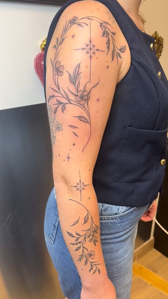 Tatouage réalisé par Yon au Tattoo Studio Tewfick à Angers
