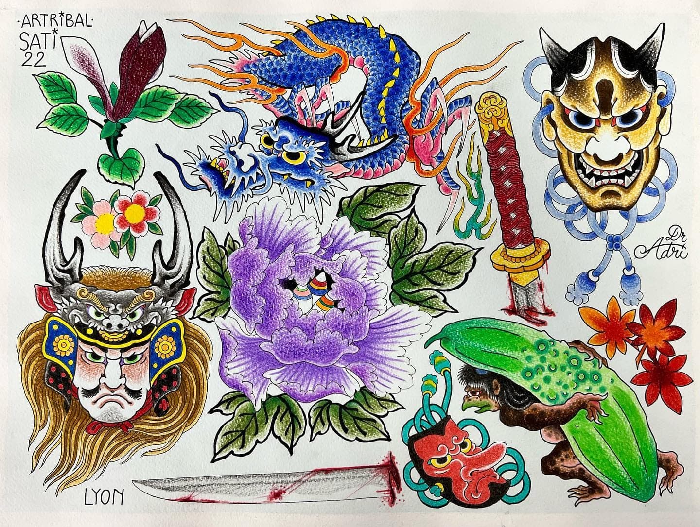 Tatouage réalisé par Adri au Tattoo Studio Tewfick à Angers