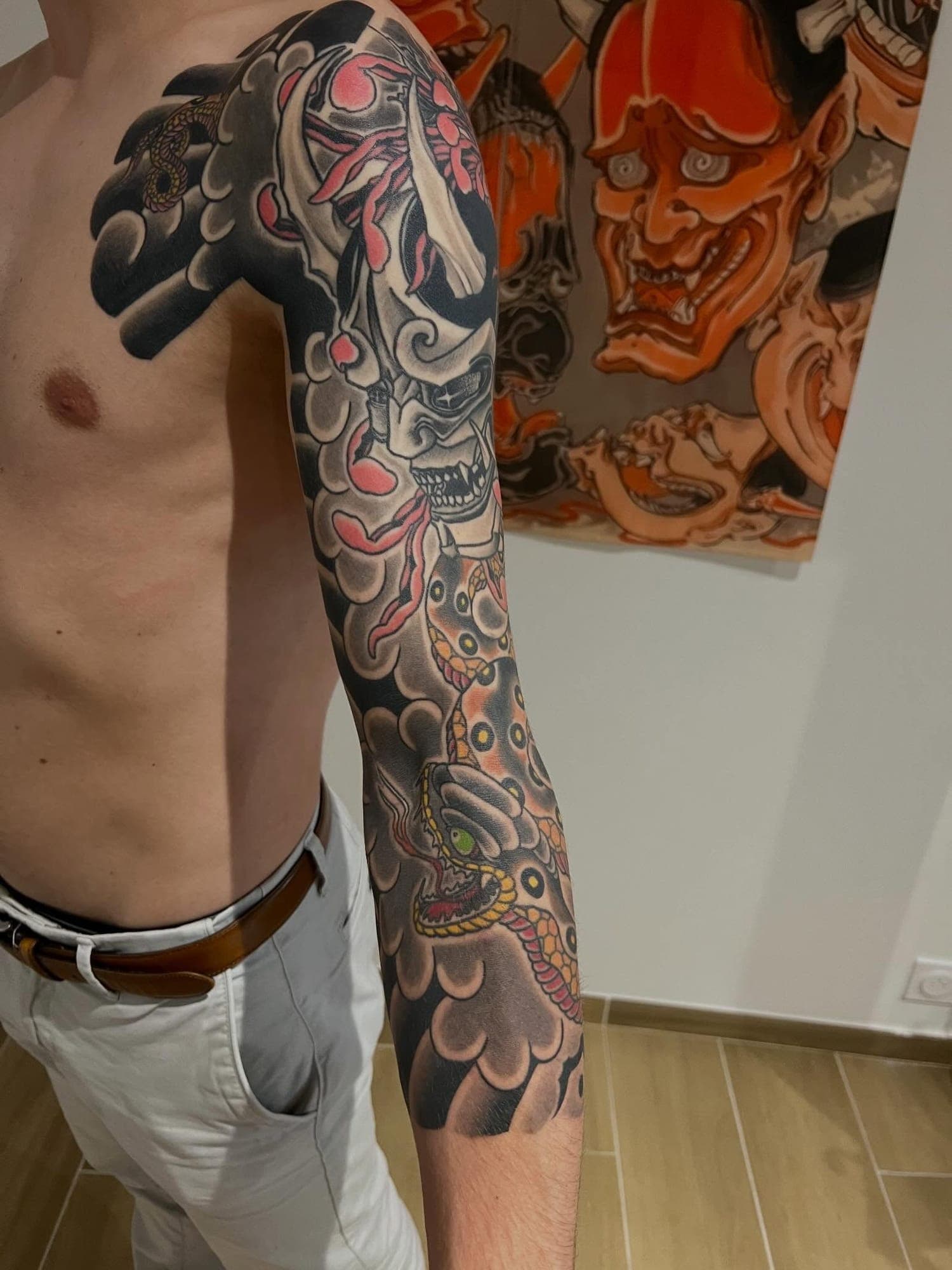 Tatouage réalisé par Arno au Tattoo Studio Tewfick à Angers