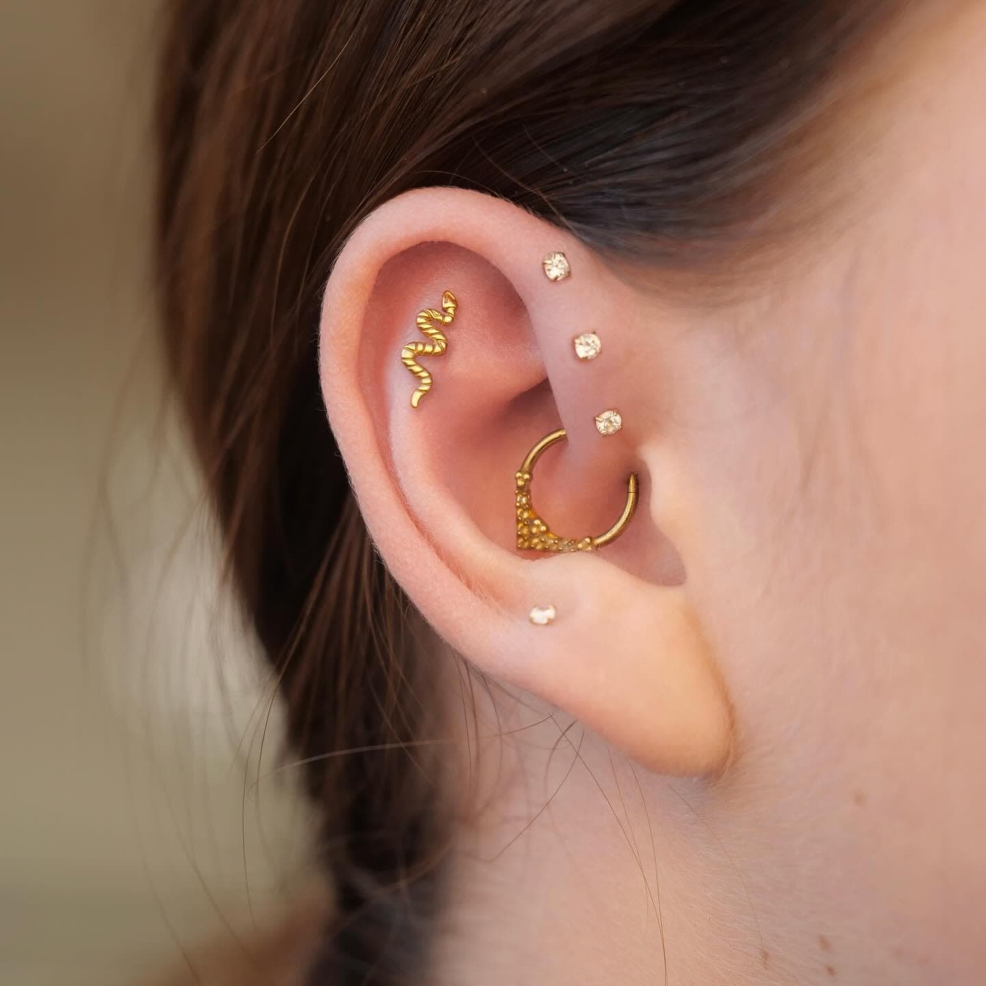 Piercing réalisé par Bryan au Tattoo Studio Tewfick à Angers