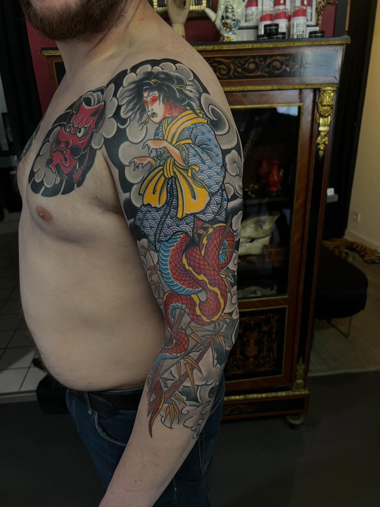 Tatouage réalisé par Arno au Tattoo Studio Tewfick à Angers