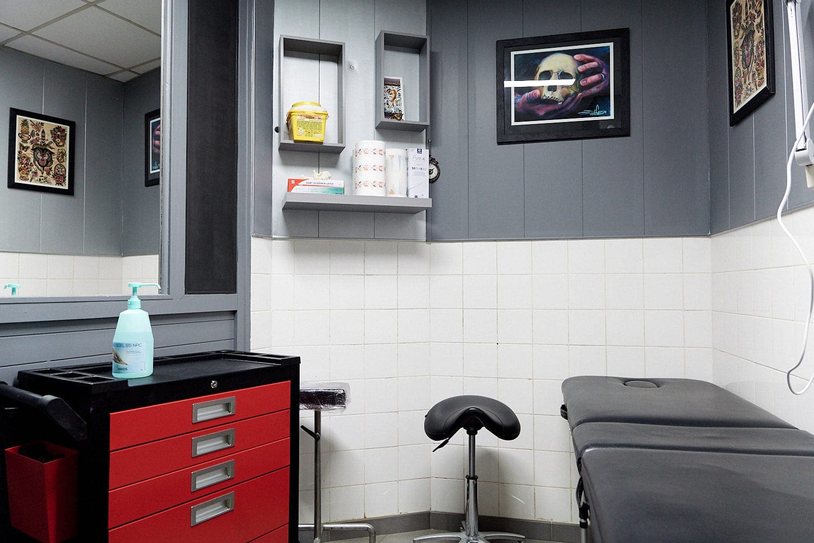 Les locaux du Tattoo Studio Tewfick, rue Jules Guitton à Angers - vue 1