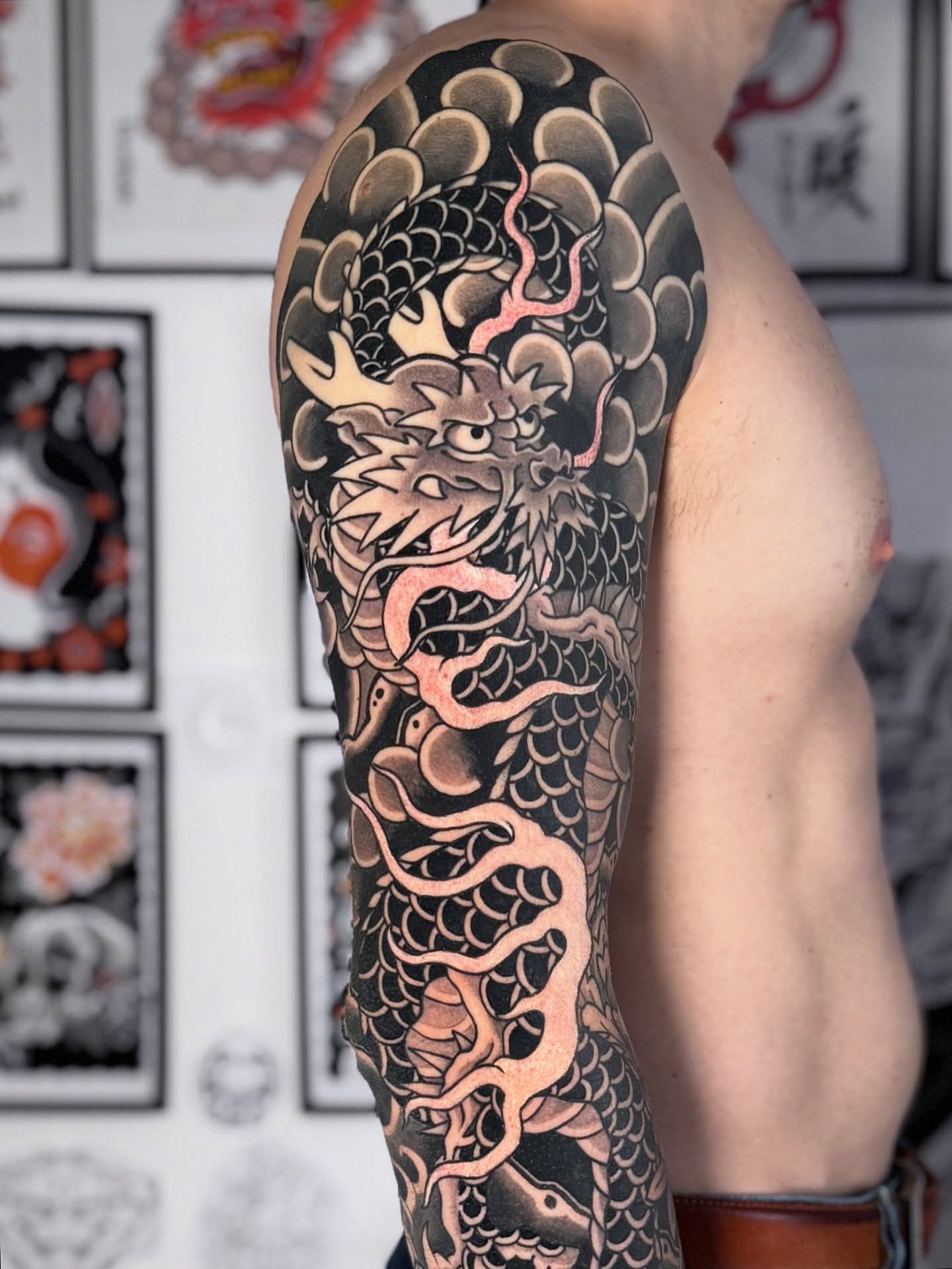 Tatouage réalisé par Dany au Tattoo Studio Tewfick à Angers