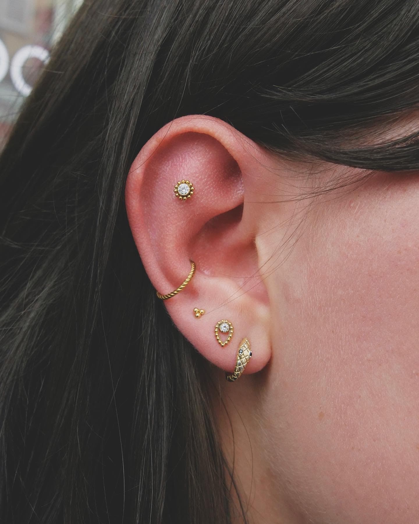 Piercing réalisé par Bryan au Tattoo Studio Tewfick à Angers