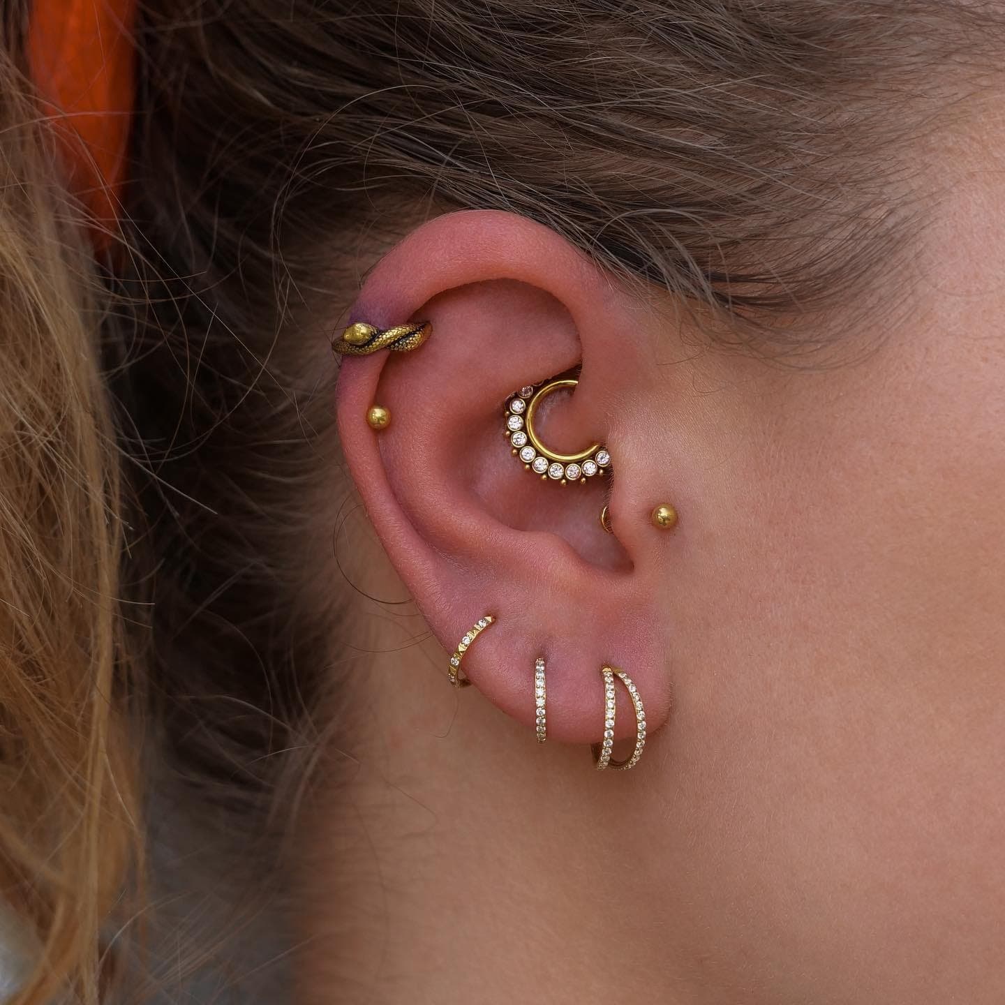 Piercing réalisé par Bryan au Tattoo Studio Tewfick à Angers